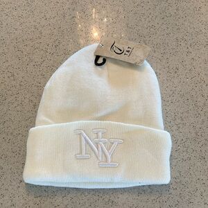 White NY Toque NWT